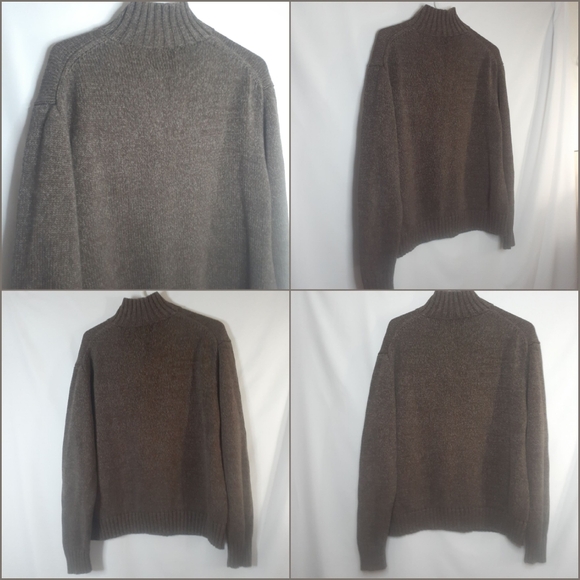 Polo Ralph Lauren Classic Brown Heather 1/4 Button Down Cotton Men's XL - Picture 12 of 16